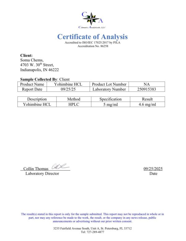 Yohimbine HCL - Image 2