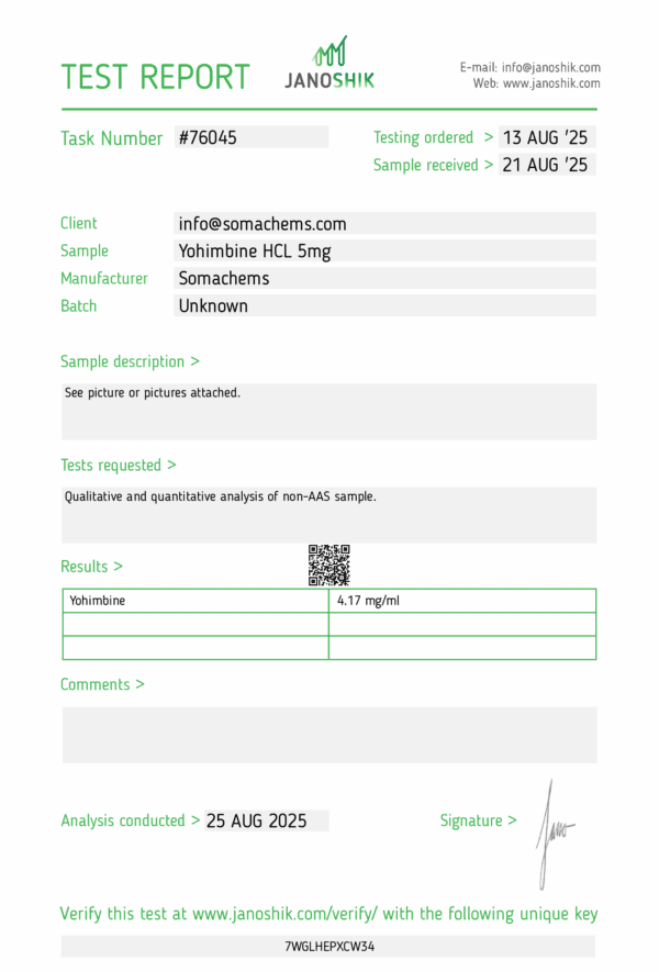 Yohimbine HCL - Image 2