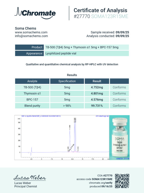 TB500 + Thymosin Alpha 1 + BPC157 - Image 2